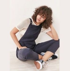 BDG Distressed Blue Overalls